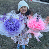 Mini Ribbon Rose Bouquet