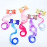 Rainbow Hair Extension Clips